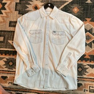 Mens Howler Bros Denim Shirt Large